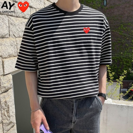 꼼데사*송   CD 레드하트 스프라이트 반팔