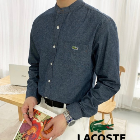 라코*테   워싱 차이나 데님 셔츠