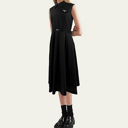 프*다 PRADA 카라 블랙 원피스