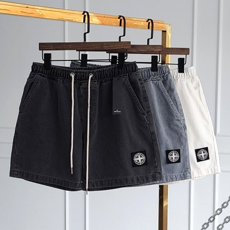 스톤아일*드 STONE ISLAND 가먼트 후염 5부 반바지