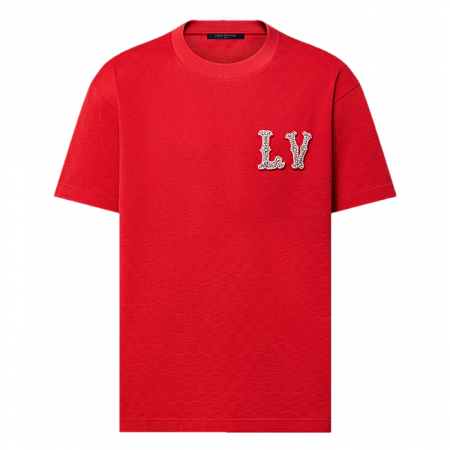 LOUIS VUITTON  엠브로이더드 LV 패치 티셔츠