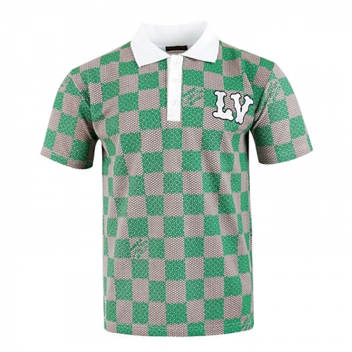 LOUIS VUITTON LV 자수 전판 나염 카라티셔츠