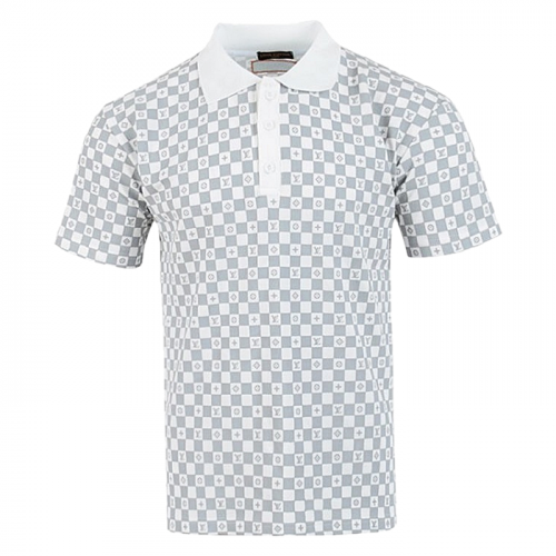 LOUIS VUITTON 다미 전판 나염 카라 티셔츠