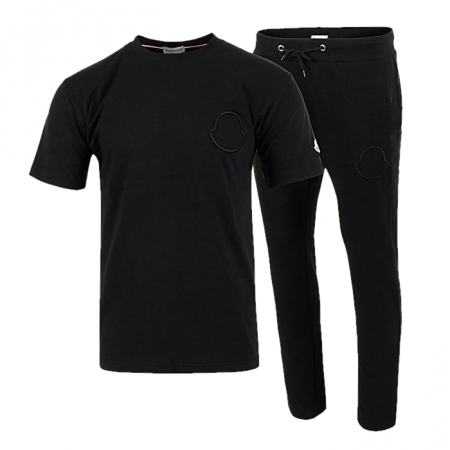 MONCLER 자수 로고 반팔 & 긴바지 셋업 SET