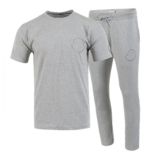 MONCLER 자수 로고 반팔 & 긴바지 셋업 SET