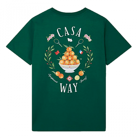 CASABLANCA 카프리 로고드 오가닉 티셔츠