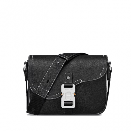 DIOR Saddle 스몰 플랩 스트랩백 - 블랙