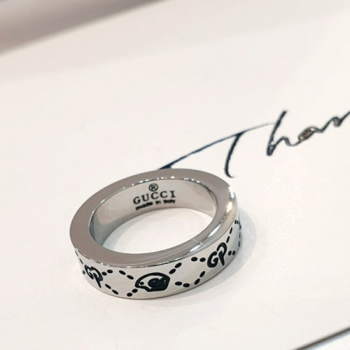 GUC*I   고스트 조각  스틸 반지