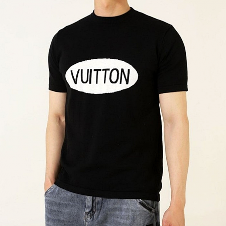 LOUIS VUITTON 라운드 로고 반팔 니트