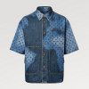 LOUIS VUITTON 쇼트 슬리브드 데님 오버셔츠