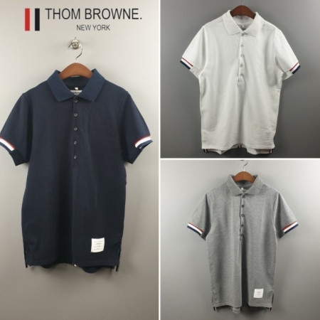 톰브*운   클래식 백삼선 PK 반팔 카라티