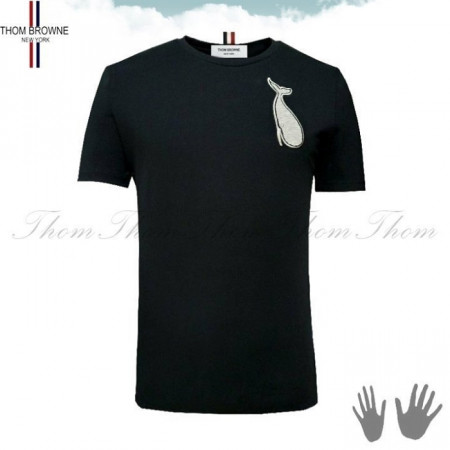 톰브*운   TB 고래자수 반팔