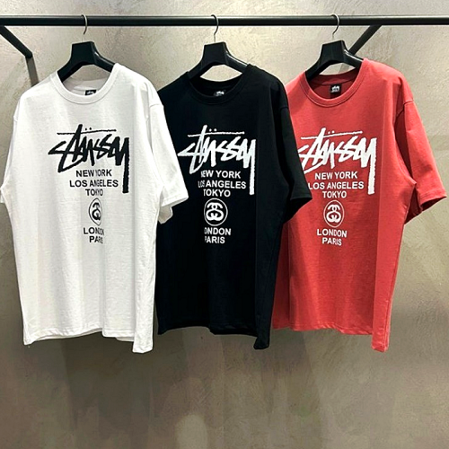 스투시 STUSSY 월드투어 반팔티셔츠