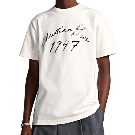 DIOR 핸드 라이팅 티셔츠