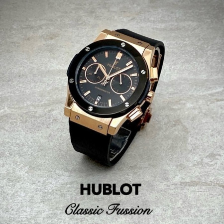 위블로 HUBLOT 클래식 퓨전 블랙다이얼 콤비