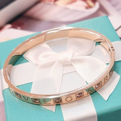 BVLGA*I   인서트 큐빅 조각 스틸 팔찌