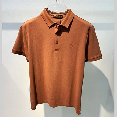 로로피*나 Loro Piana 자수로고 디테일 반팔 카라 티셔츠