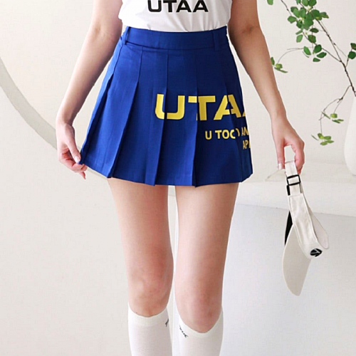 UTTA 브리에 빅로고 심볼 쇼트 스커트
