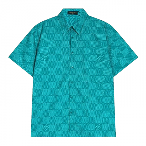 LOUIS VUITTON 데포즈다미에 숏슬리브 셔츠