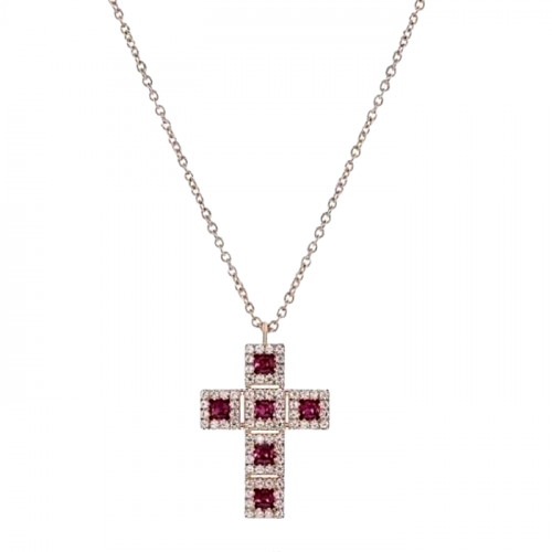 DAMIA*I   벨에포크 레드 다이아몬드 목걸이