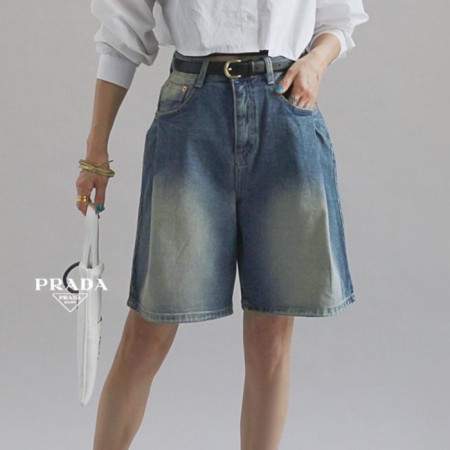 PRA*A   주머니 핀턱 숏츠