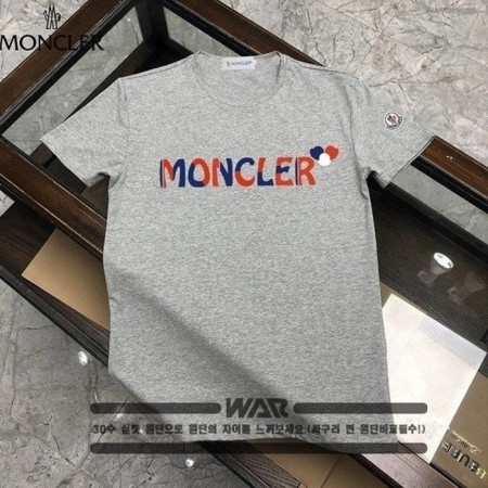 MONCL*R   삼색 유니크 로고  티셔츠