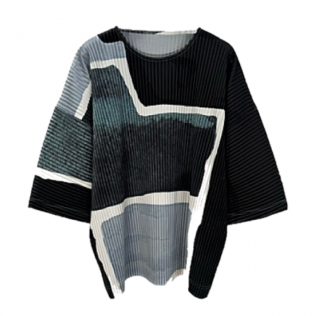 ISSEYMIYAKE 랜드스케이프 플리세 티셔츠