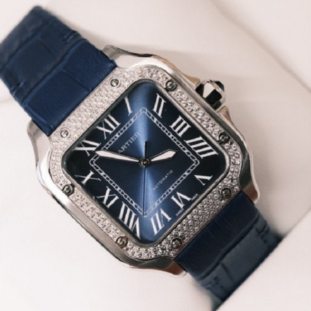 까르띠에 Cartier 산토스 드 블루 다이아 포맨 38mm