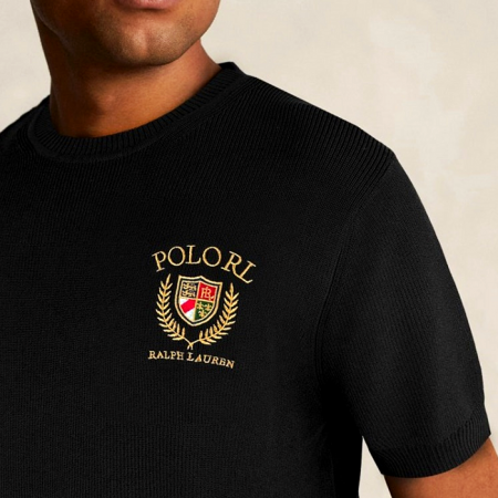 랄프로렌 polo ralphlauren 월계수 자수 장식 하찌니트 반팔