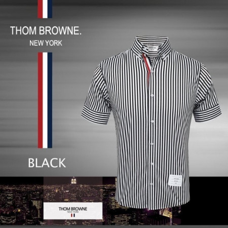 톰브*운   스트라이프 반팔셔츠