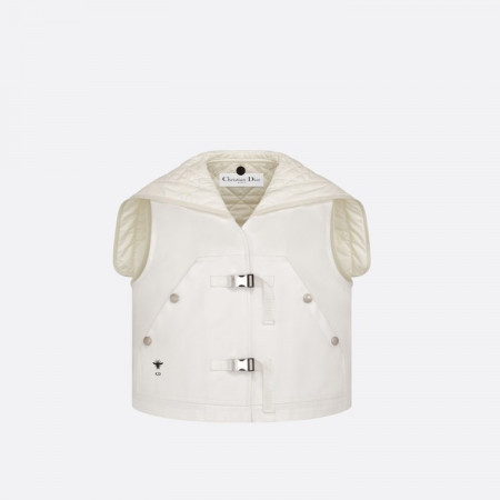 DIOR 민소매 피코트 & 탈착식 매크로까나쥬 베스트