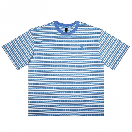 크롬*츠 Chrome hearts 단검자수 단가라 티셔츠 - 블루