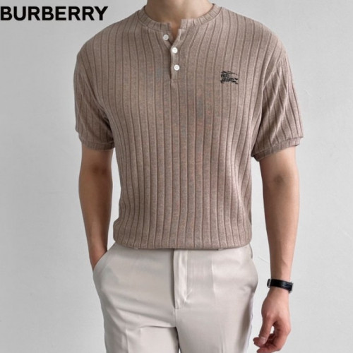 버*리   골지 헨리넥 니트 반팔