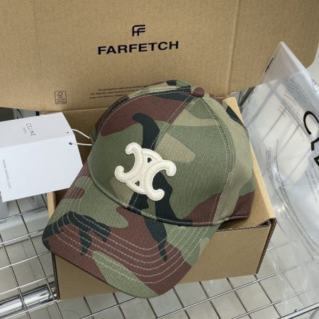 CELI*E   밀리터리 시그니처 로고 패턴 모자