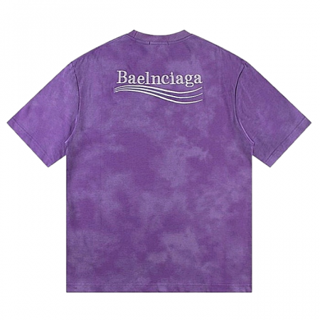 발렌시*가 BALENCIAGA 웨이브자수 워싱 티셔츠