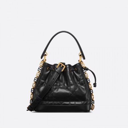 DIOR Dior Jolie 스몰 버킷백 - 블랙
