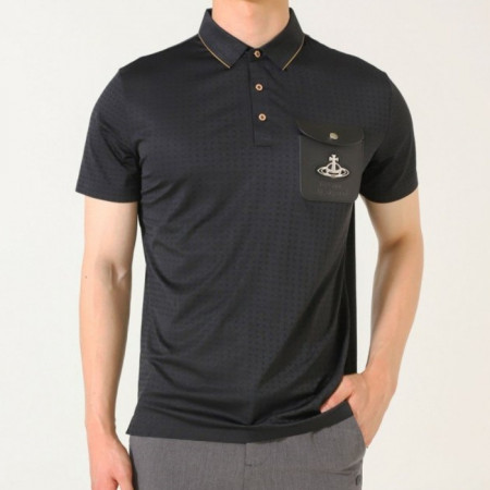 비비안웨스트*드   포켓 컨트라스트 카라셔츠