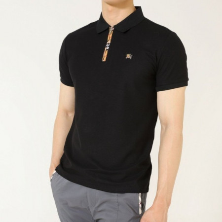 버*리   옥스포드 지퍼 넥 폴로 셔츠