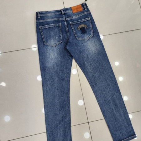 버*리   2024S/S 써클 TB 자수로고 스판 데님 진