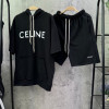 CELINE   후드로고 하프 셋업