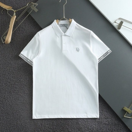 DI*R   2024S/S 패치 포인트로고 반팔 카라 티셔츠  (커스텀급 )