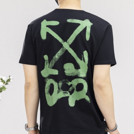 오프화*트   레터링마크 라운드 티셔츠