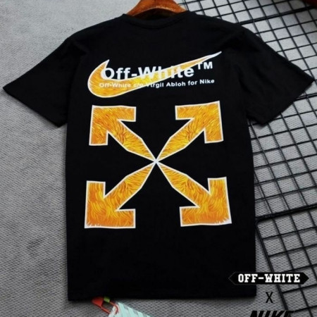 NIKE X 오프화이트 곰돌이 fuck 반팔티