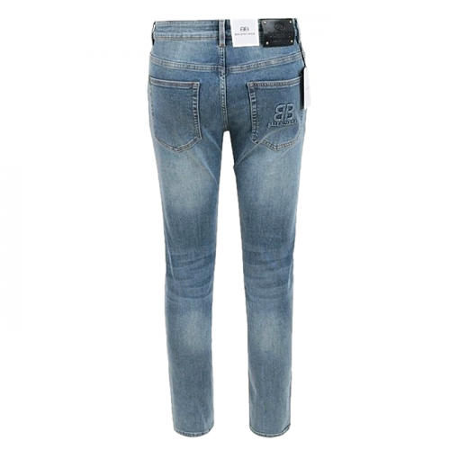 BALENCIAGA BB 엠보 로고 슬림 일자진