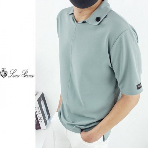 로로피*나   스판 카라 반팔 셔츠 (고급)