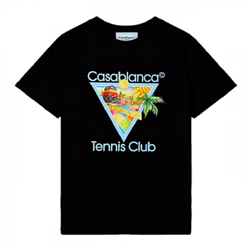 카사블랑카 CASABLANCA 큐비즘테니스 오가닉 티셔츠