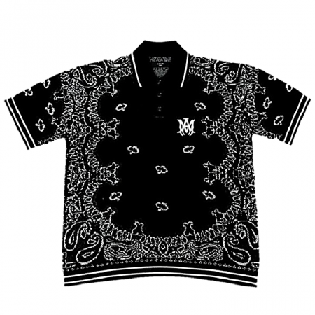 아미리 AMIRI 반다나비볼 니티드 폴로