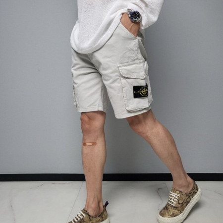 스톤 아일*드   피그먼트 카고 반바지