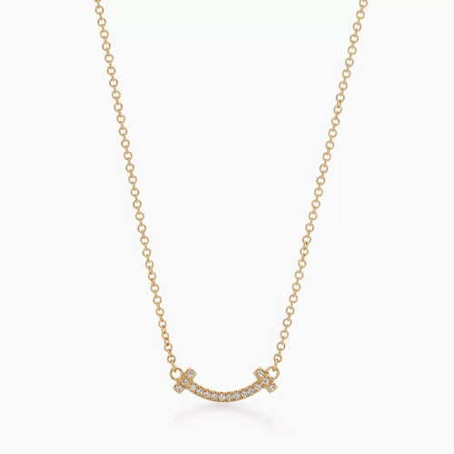 Tiffany & Co. Tiffany T 스마일 펜던트 - 골드