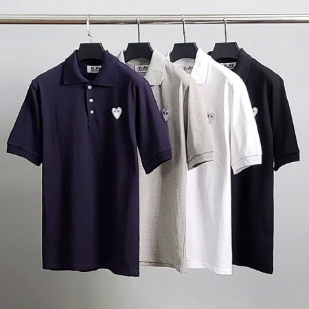 COMME des GARÇONS 화이트와펜 PK 카라티